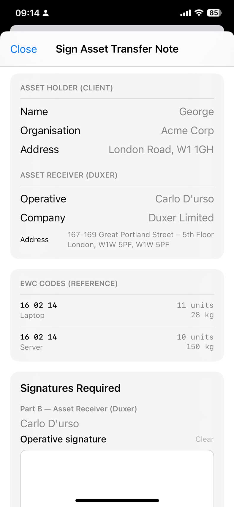 Mark collected — GPS captured automatically